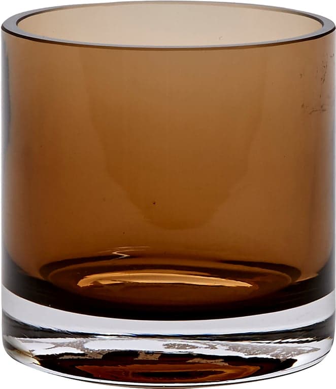 Bilde av Nobel lyslykt (Ø 10 H 10 cm, glass, brun)