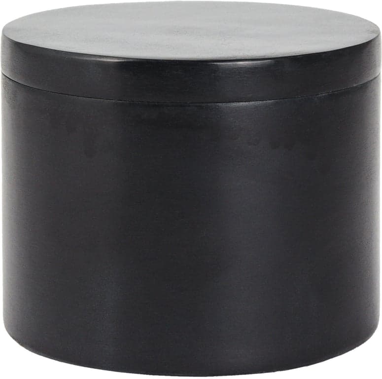 Bilde av Lama marmorboks (rund m/lokk, svart)