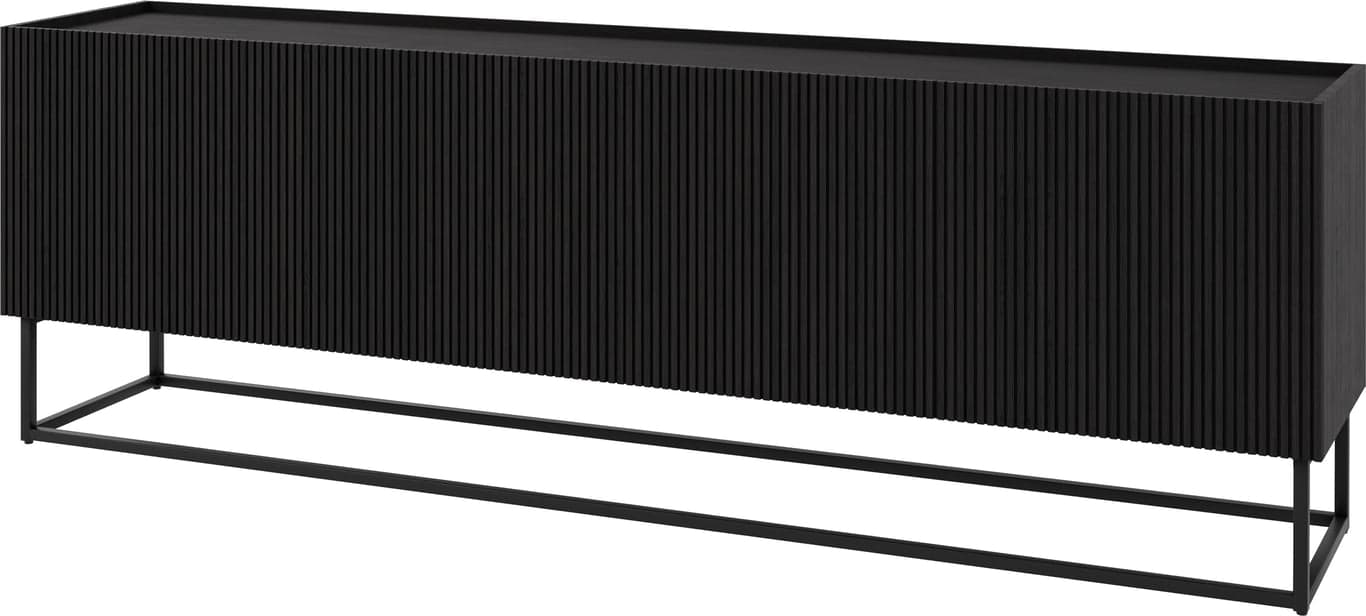Bilde av Linea skjenk (220 x 45, H 75 cm, svartlakkert)