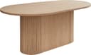 Linea ovalt spisebord 180 x 102 cm 