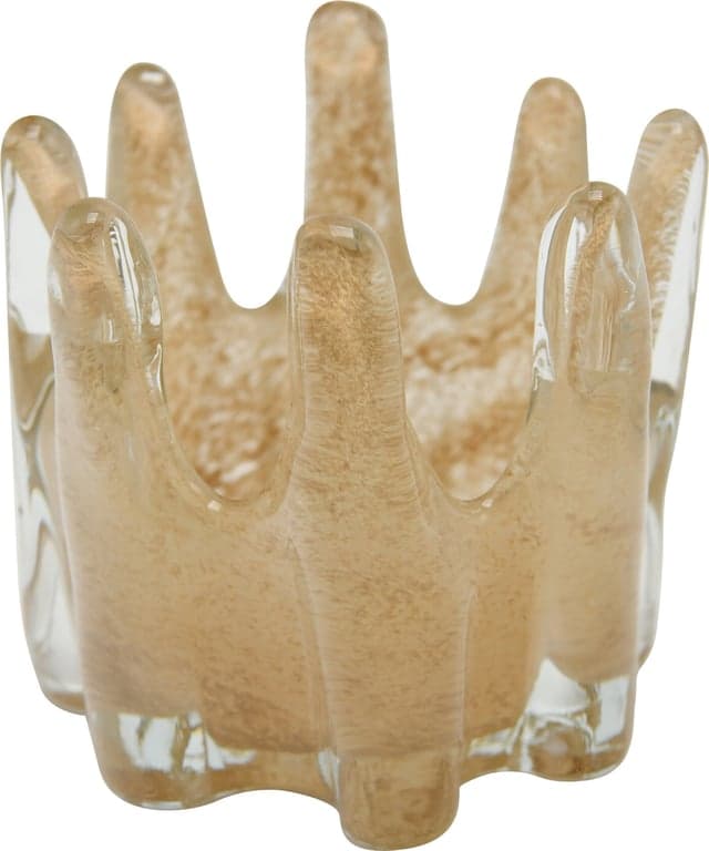 Bilde av Ayla telysholder (Ø: 15 H: 15 cm, brunt glass)