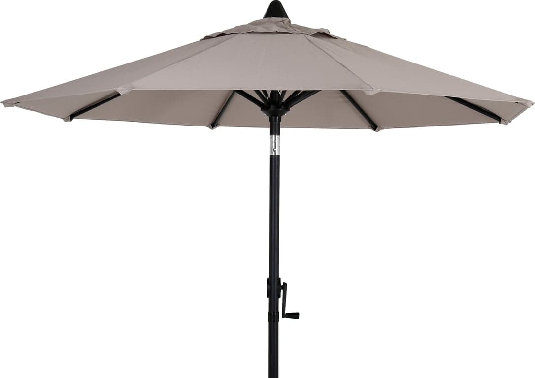 Bilde av Ibiza parasoll Ø: 200 cm (Taupe/svart aluminium)