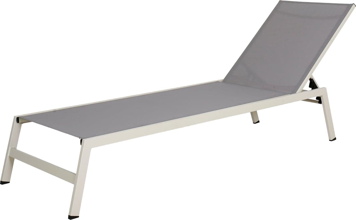 Bilde av Sunniva solseng (Kalk m/beige textilene og regulerbar rygg)