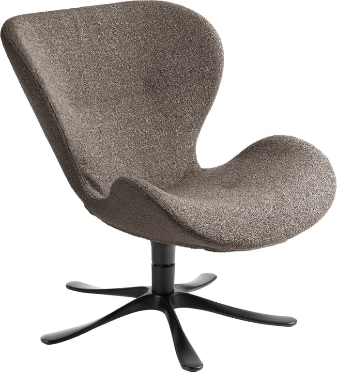 Bilde av Conform Daisy lenestol (Stoff Gianni Mole, svart aluminiumsfot med sving)