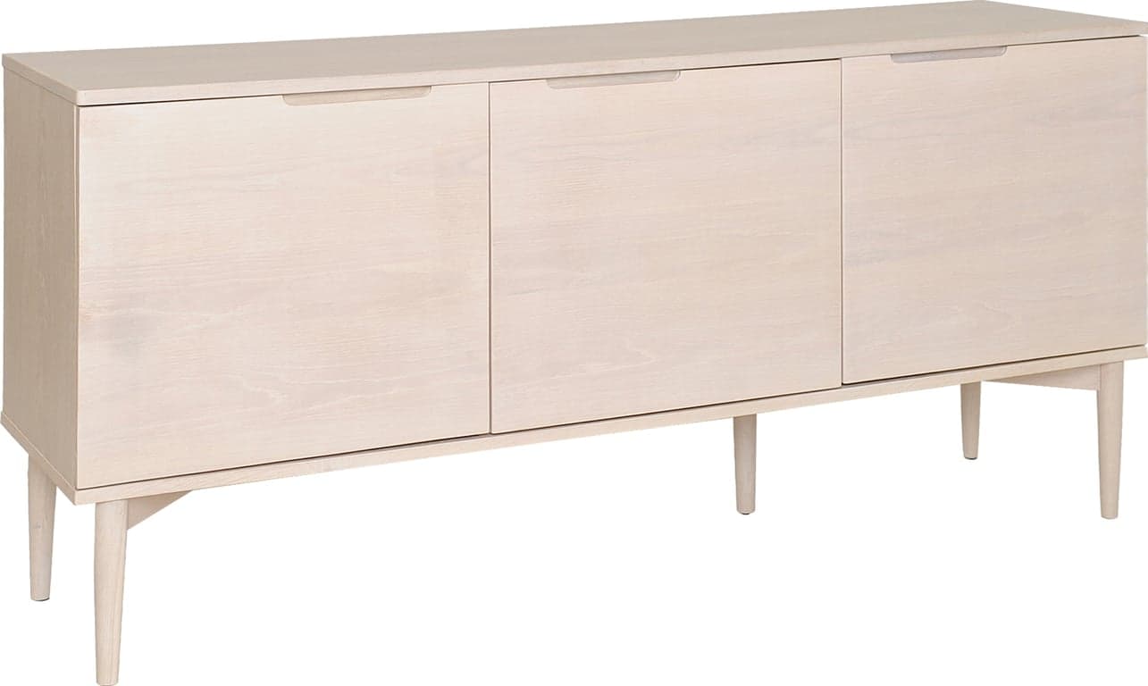 Bilde av Karmøy skjenk (161 x 41 H: 76 cm, hvitpigmentert eikefiner, 3 dører)