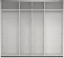 Como skyvedørsgarderobe 245x220cm
