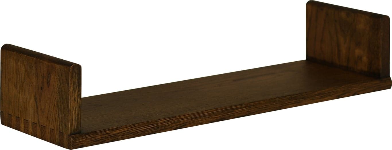 Bilde av Circus vegghylle (B: 50 cm, brunlakkert heltre eik)