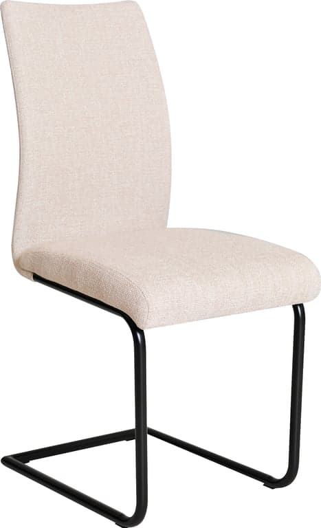 Bilde av Lina spisestol  (Stoff Chacha beige, svarte ben)