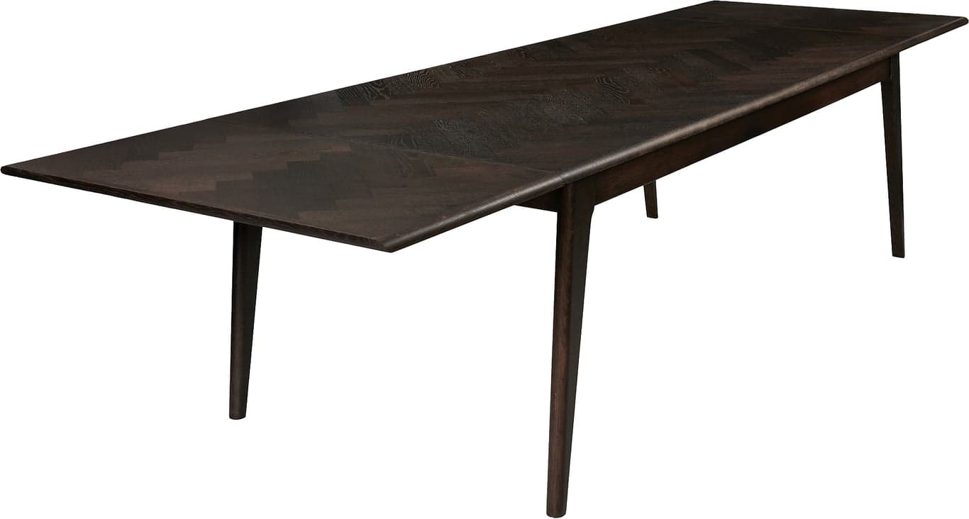 Bilde av Kingston spisebord inkl 2 tilleggsplater (English Herringbone Mocca Grey)