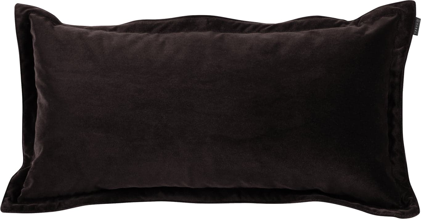 Bilde av Nobel pyntepute (med kant 35x60 cm, stoff Royal Dark Brown)