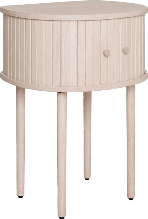 Bilde av Slide nattbord (48x38 H 68 cm hvitpigmentert eikefiner)