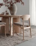 Japandi rundt spisebord Ø 130 cm