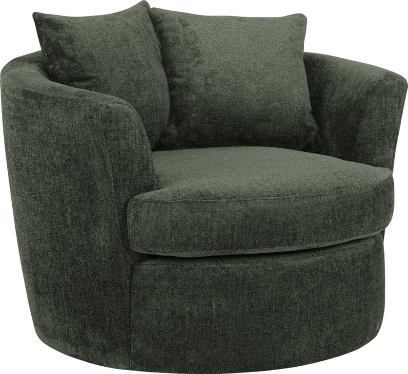 Bilde av Joy stol m/sving (stoff Mika dark green)