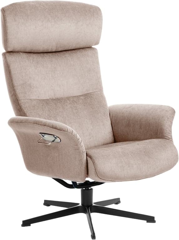 Bilde av Conform Master hvilestol classic (svingfot alu svart stoff Mito 1515-63 Desert)
