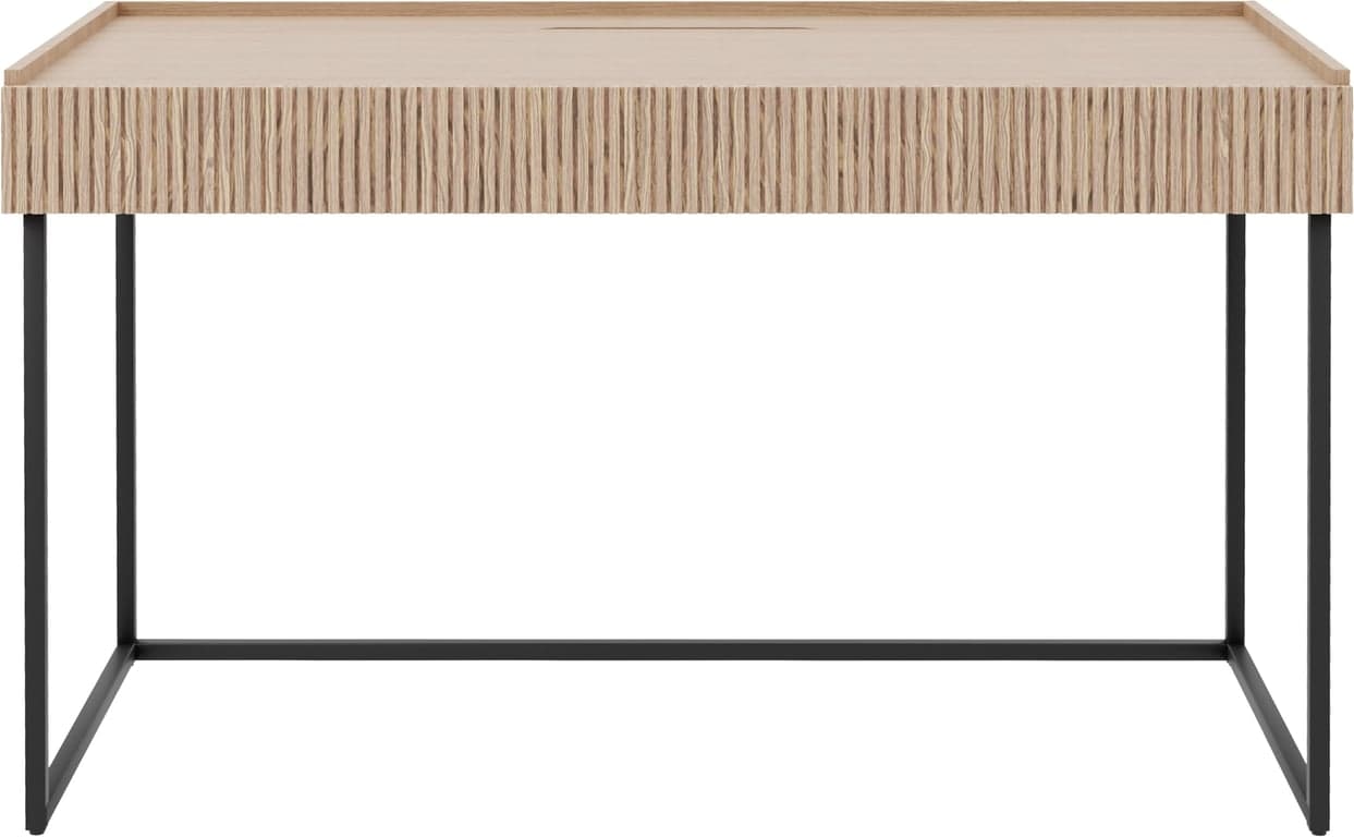 $Bilde av Linea skrivebord (130 x 55, H 76 cm, m/metallben, hvitoljet)