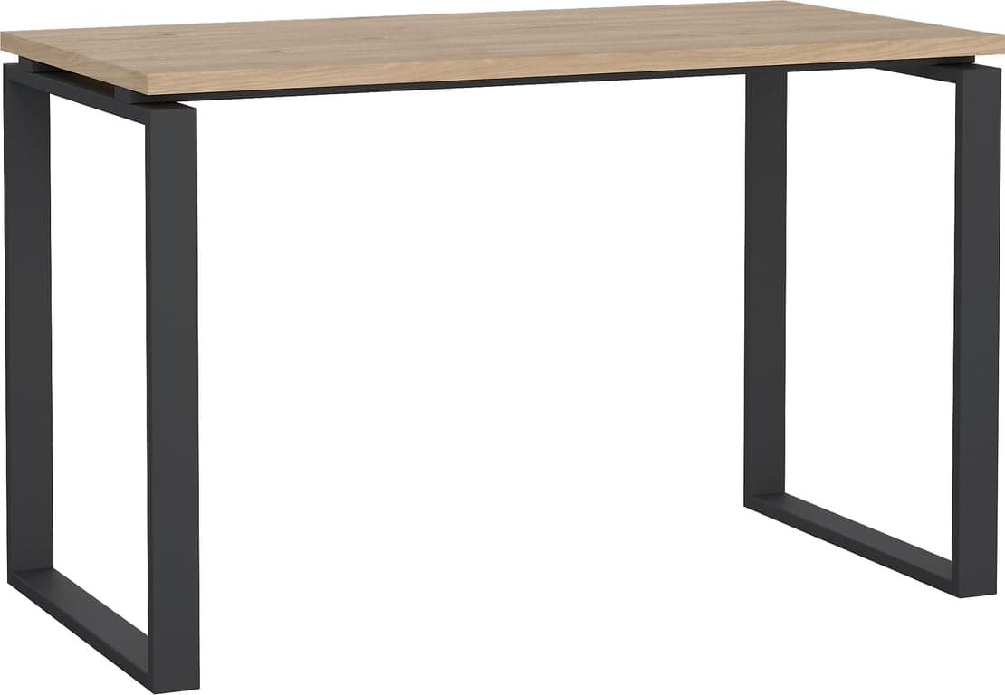 Bilde av Sign skrivebord (B120cm natur, mørke grå metallben)
