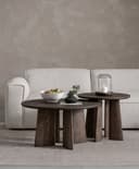 Japandi sofabord rundt Ø 58 H 55 cm