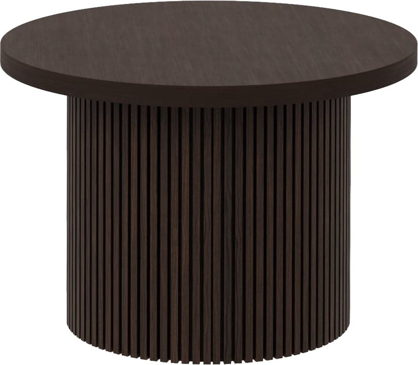 Bilde av Linea sidebord Ø 60, H 43 cm (mocca oljet eikefiner)