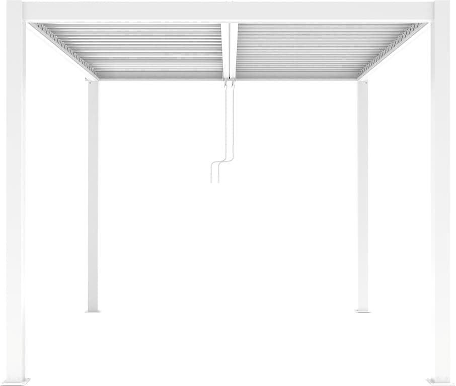 Bilde av Pergola 3x3 meter m/LED-lys   (H: 230 cm, hvit m/tak)