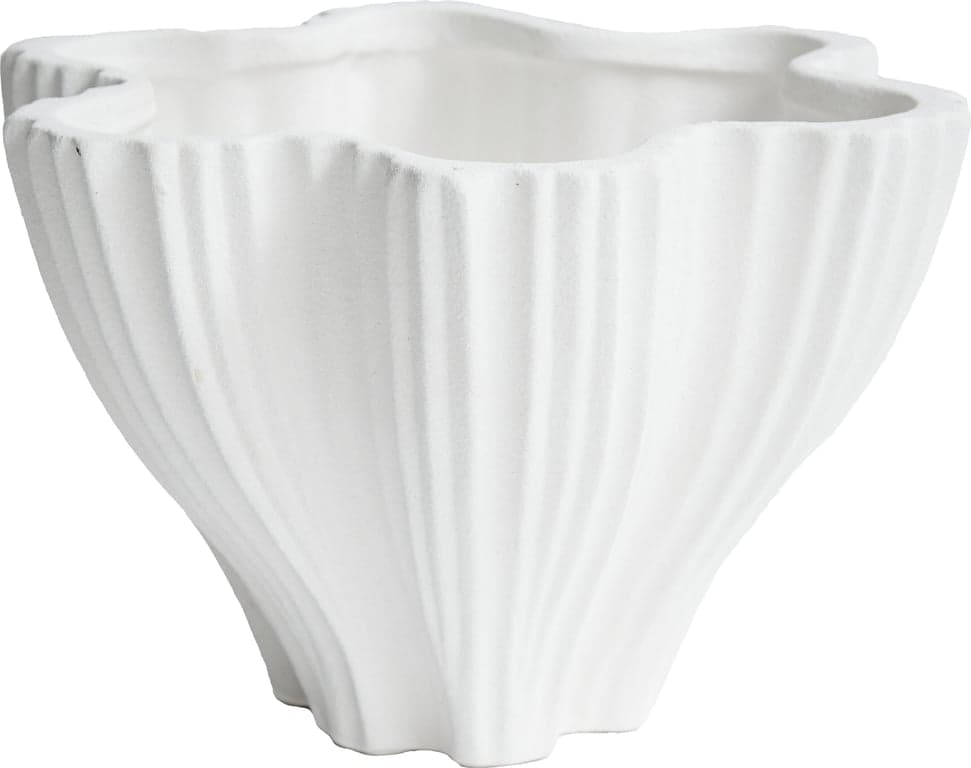 Bilde av Ella vase (Ø: 30 H: 19 cm, matt hvit keramikk)