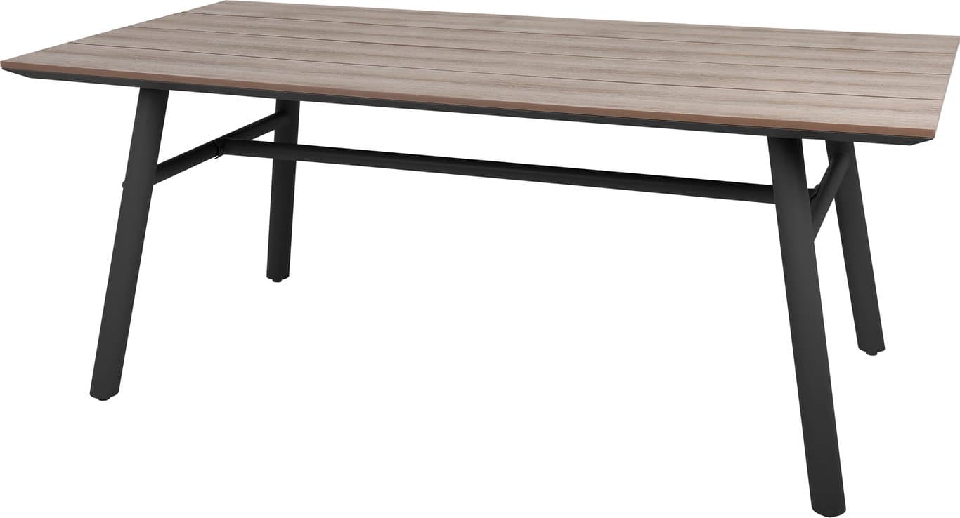 $Bilde av Oviedo spisebord (90 x 180 cm, svart m/bordplate i kunsttre)