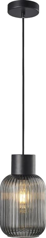 Bilde av Ina taklampe (Svart/røkfarget  )