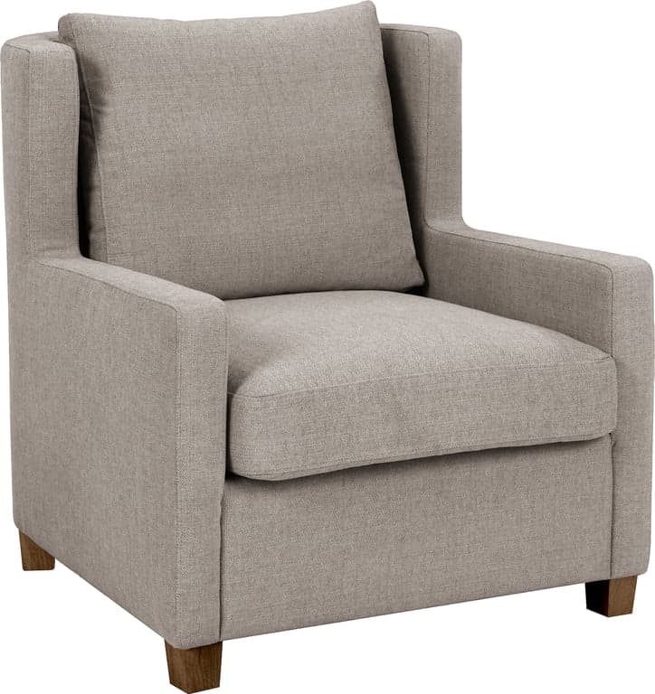 Bilde av Charlotte stol (stoff Atlas 352-11 beige, ben i smoked eik)