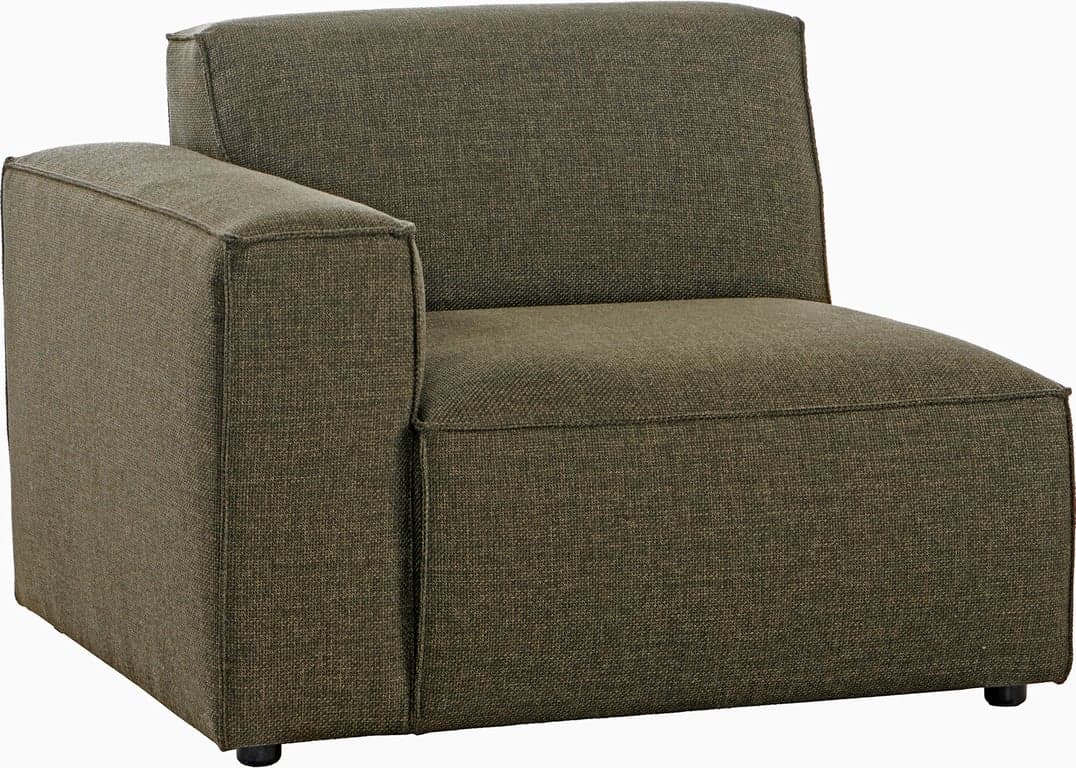 Bilde av San Remo 1-seter m/vange venstre (Stoff Fjord Olive)