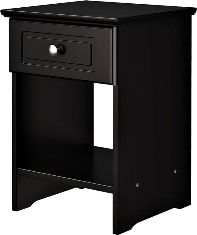 Bilde av Nina nattbord (35 x 34, H 50 cm, med 1 skuff svartmalt)