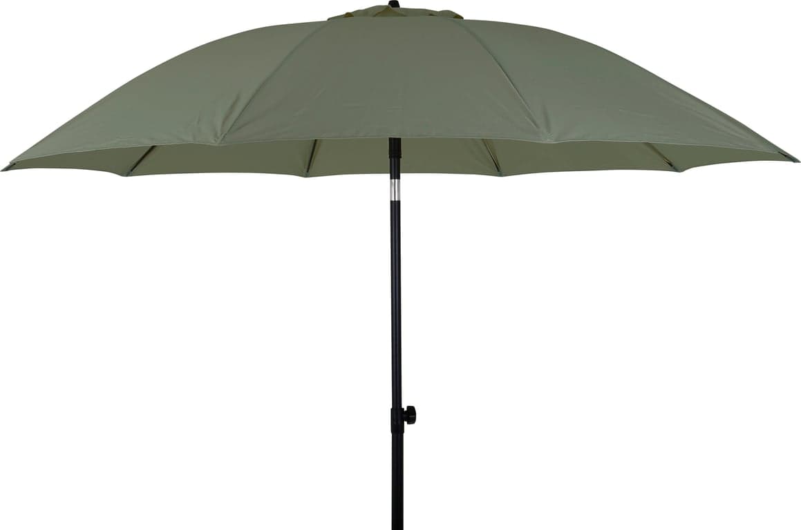 Bilde av Medan parasoll Ø: 270 cm (Skogsgrønn/svart aluminium)