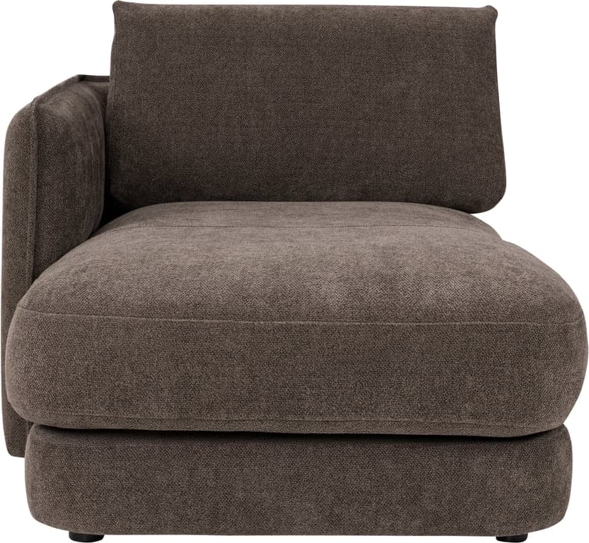 Bilde av Bastia sjeselong m/arm venstre (stoff 348/Vivardo 14 medium brown)