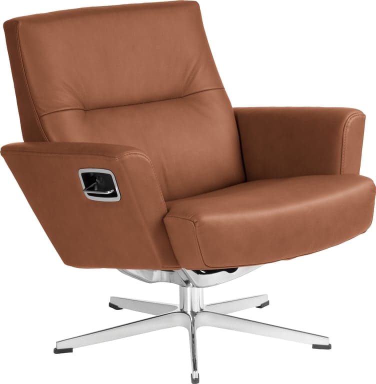 $Bilde av Conform Relieve hvilestol  lav (Hud Fantasy Cognac, aluminumsfot med sving)