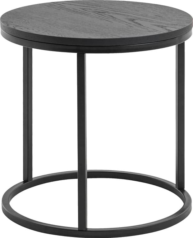 Bilde av Nobel sofabord rundt  Ø 50, H47 cm (matt svart)