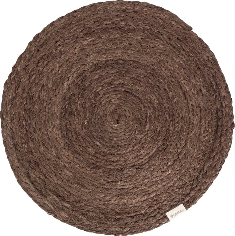 Bilde av Lama dekkebrikke (jute, brun Ø40 cm)