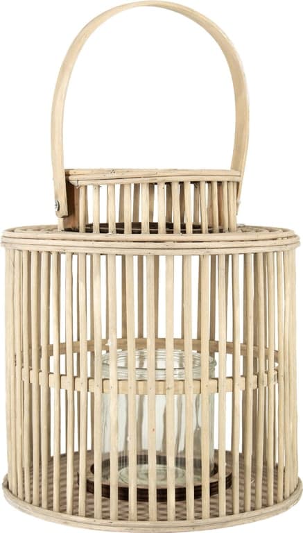 Bilde av Lincon lanterne (Ø: 19 H: 50 cm, lys brun bambus)