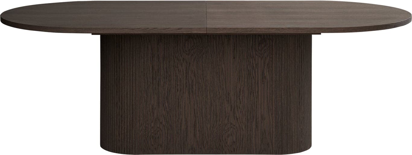 Bilde av Linea ovalt spisebord 220 x 102 cm (m/syncrouttrekk, mocca oljet)