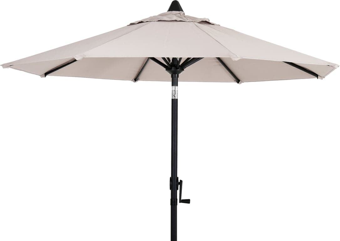 Bilde av Ibiza parasoll Ø: 200 cm (Beige/svart aluminium)