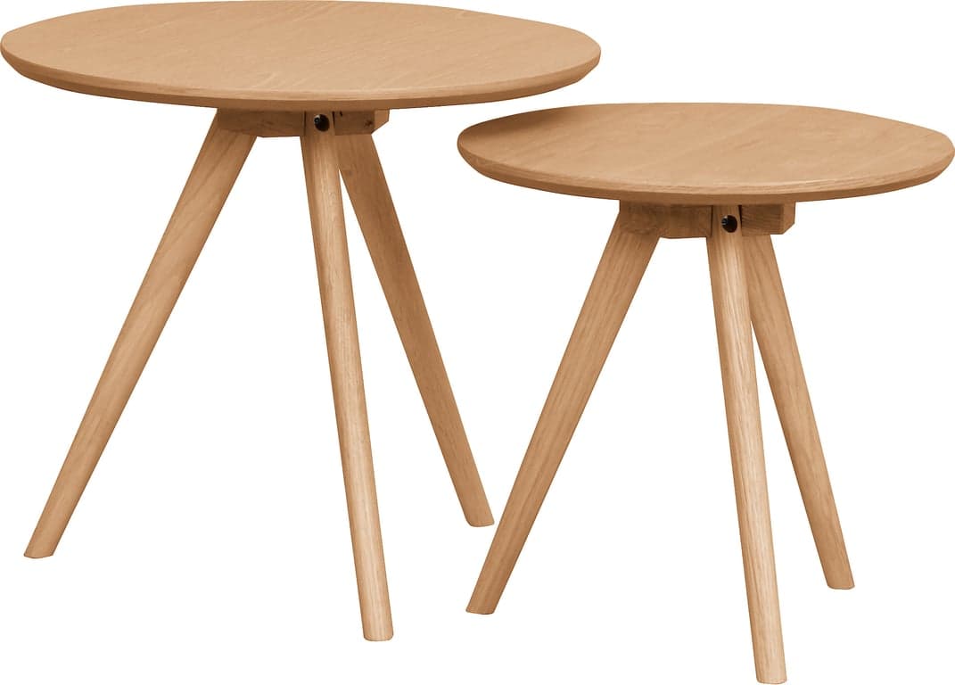 Bilde av Yumi settbord (sett à 2 småbord, eik)