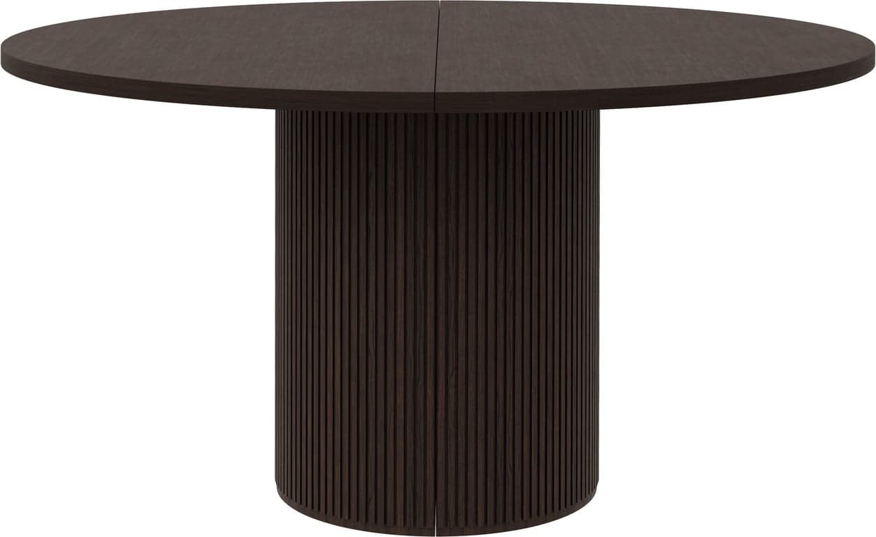 $Bilde av Linea spisebord rundt Ø 120 cm ( m/uttrekk mocca oljet)