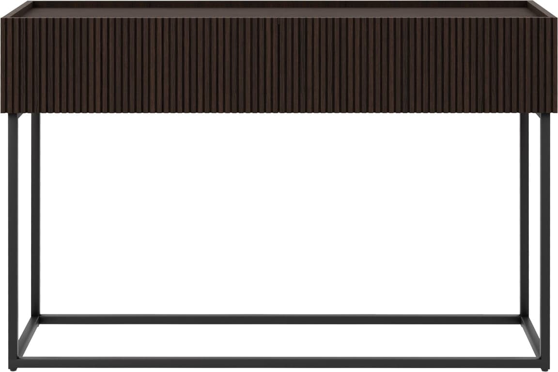 Bilde av Linea konsollbord (nr 4, 123 x 37, H 82 cm, med metallben, mocca oljet)