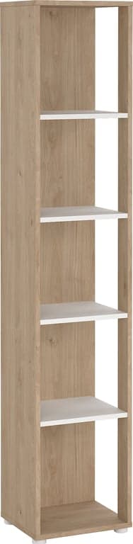 Bilde av Sign bokhylle (44 hyller m/åpen side B41 H205cm natur/hvit)