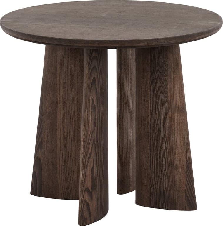 Bilde av Japandi sofabord rundt Ø 58 H 55 cm (Mocca eikefiner)