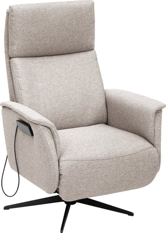 $Bilde av Silius recliner medium elektrisk m/lift up, (stoff Ocean 2652 Mole, elegantbase svart)