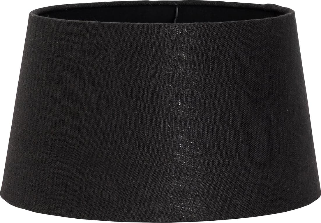 Bilde av Lama lampeskjerm svart (Ø: 40 cm, lin)