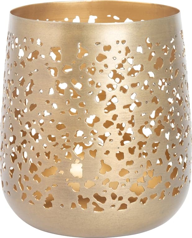 Bilde av Lama Anderlecht lyslykt høy (H: 18 cm, antikk messing)