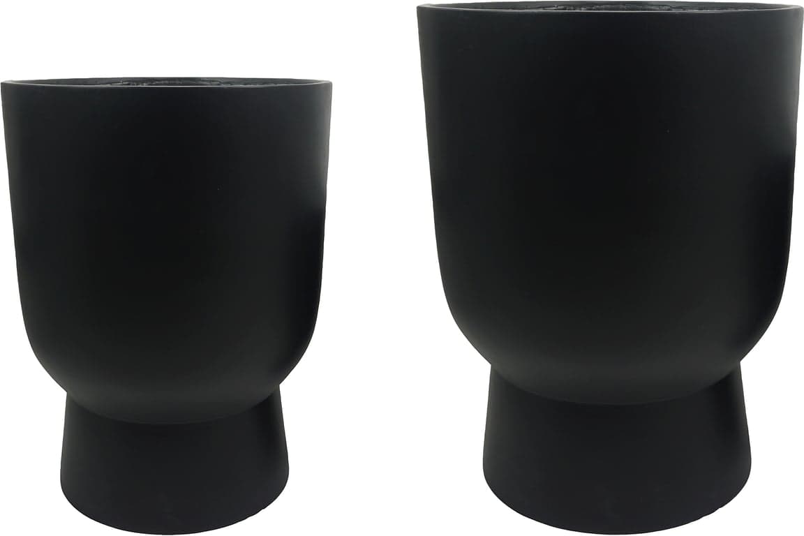 Bilde av Aaron blomsterurne (2 stk svart)