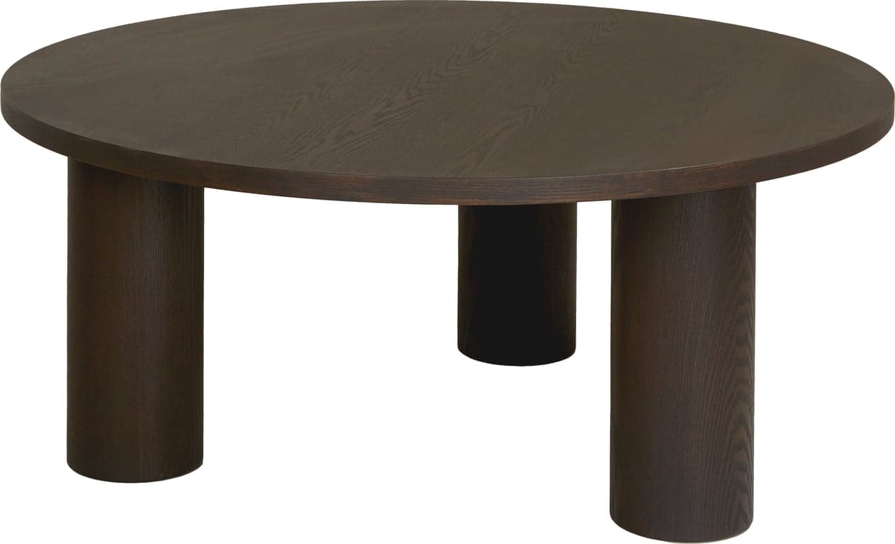 Bilde av Macala sofabord rundt Ø 100, H 42 cm (Mørk brun)