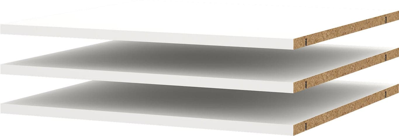 Bilde av Como 3 hyller  (hvit B57cm til skap B120 cm)