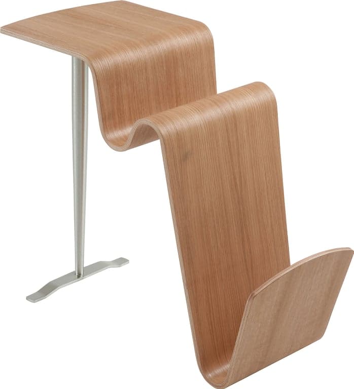 Bilde av Conform Funco bord 62 x 31, H 53 cm (Eikefinér og børstet metall)