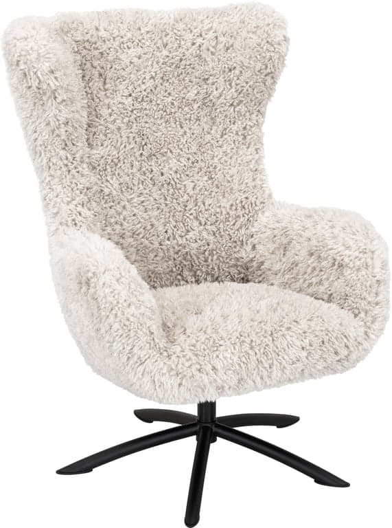 Bilde av Luna hvilestol (stoff Doodle 9291 farge shell, tubesokkel svart)